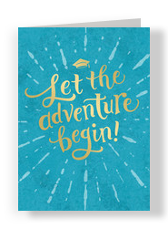 Let the Adventure Begin! 5x7 Folded Card