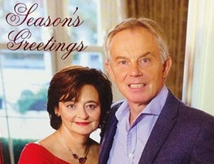 Tony and Cherie Blair's Christmas card 2014