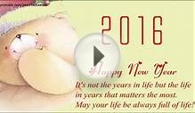 Happy New Year 2016 - New Year Video Greeting & E-card